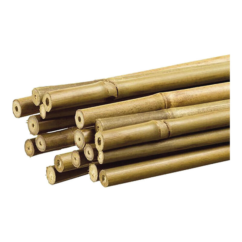 Pack De 24 Unidades - Tutor De Bambú Decorativo Color Natural Ø1,1cm X1,80m Nortene