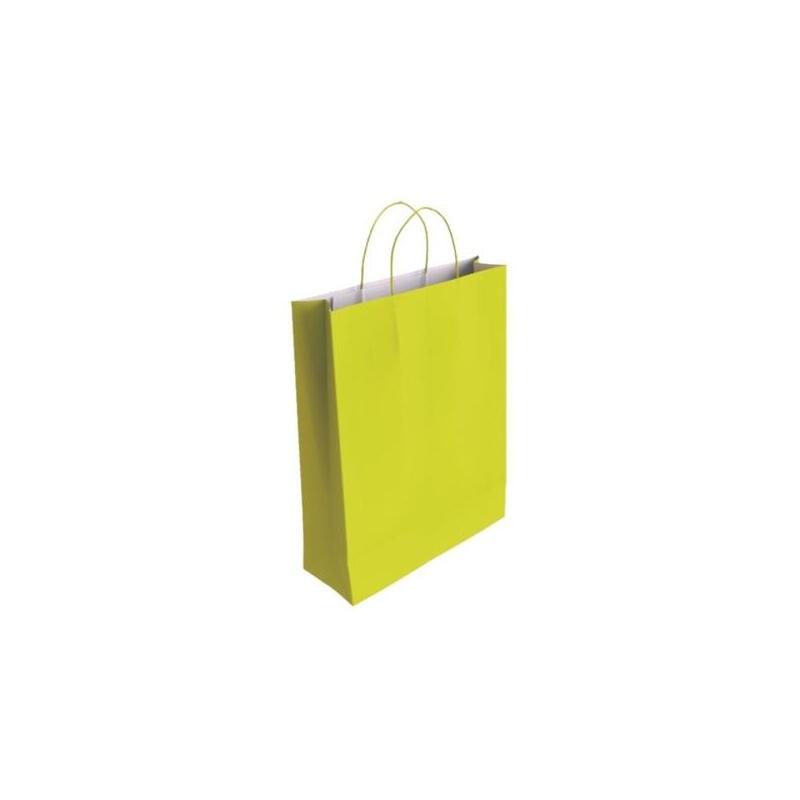 Pack De 25 Unidades Bismark Bolsa De Papel Celulosa - Medidas 37x12x27cm - Pistacho