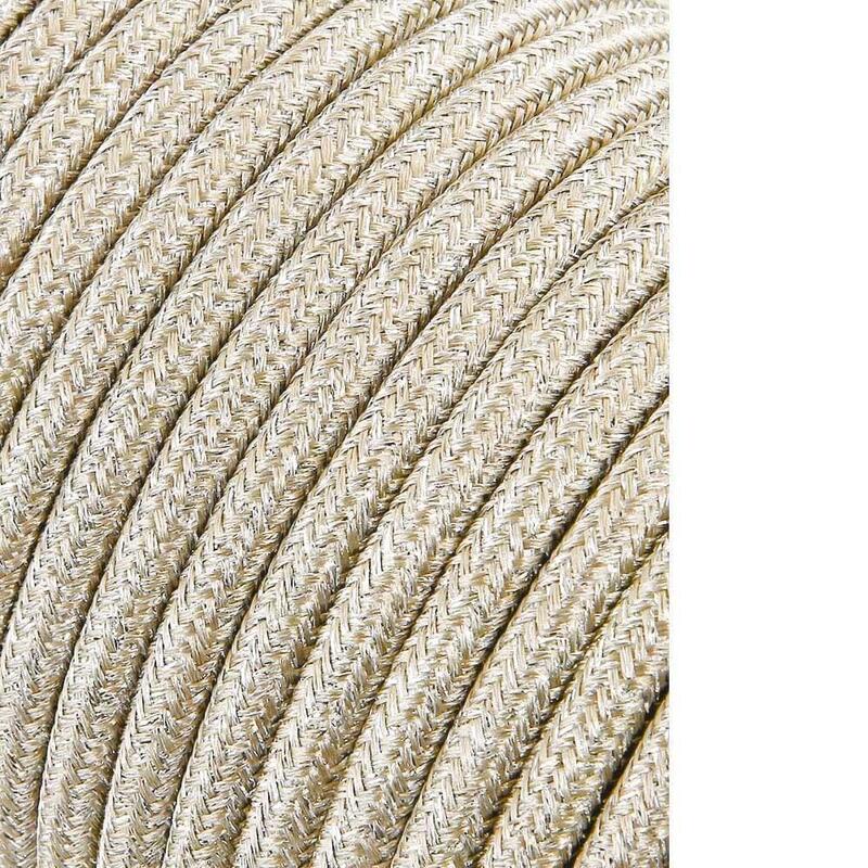 Pack De 25 Unidades - Cable Cordon Tubulaire 2x0,75mm C15 Beige 25m