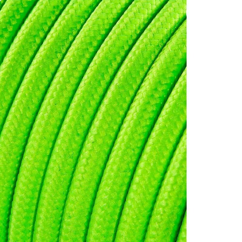 Pack De 25 Unidades - Cable Cordon Tubulaire 2x0,75mm Fluor Amarillo 25m
