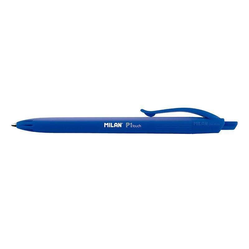 Pack De 25 Unidades Milan P1 Touch Boligrafo De Bola Retractil Azul