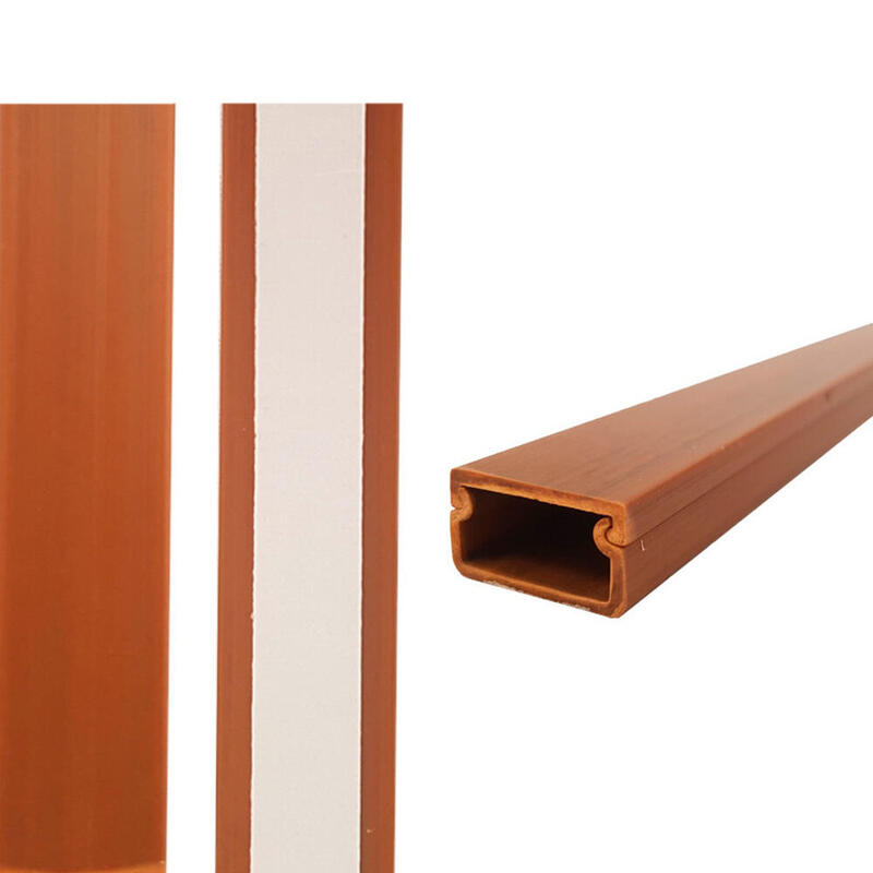 Pack De 26 Unidades - Mini Canal Adhesiva Edm 2m 19x11mm Madera Oscura (Precio Por Metro)