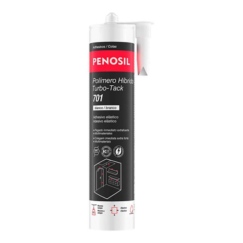 Pack De 3 Unidades - Adhesivo Y Sellador Polímero Híbrido Turbo-Tack 701, Blanco, 290 Ml