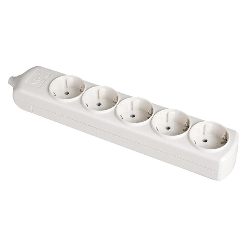 Pack De 3 Unidades - Base Bipolar 5 Tomas T/Tl 10/16 A 250 V Color Blanco