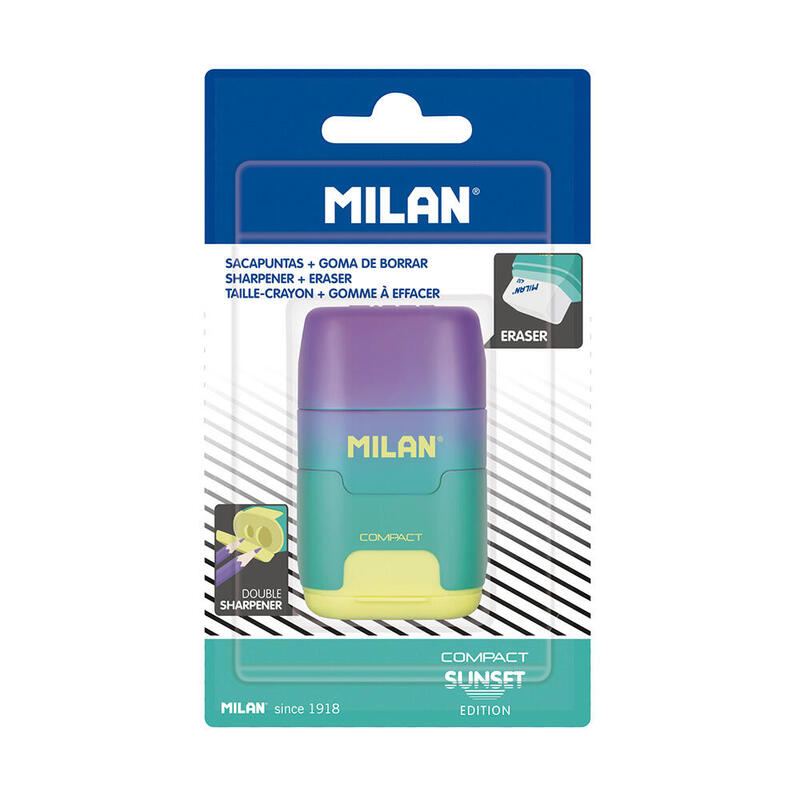 Pack De 3 Unidades - Blíster Afilaborra Compact Sunset Turquesa - Amarillo Milan