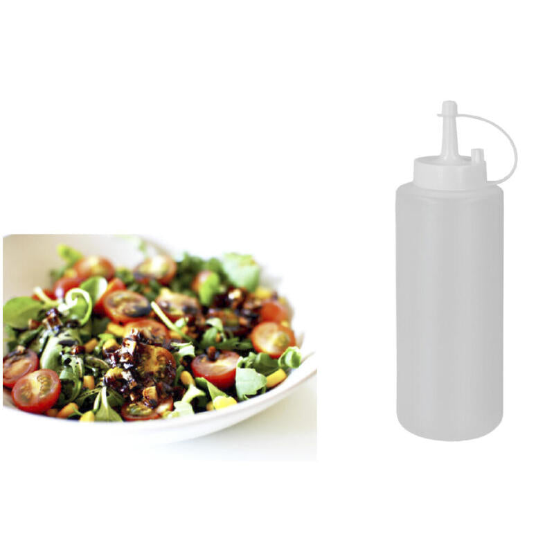 Pack De 3 Unidades - Botellin Para Salsas De Plastico 370ml