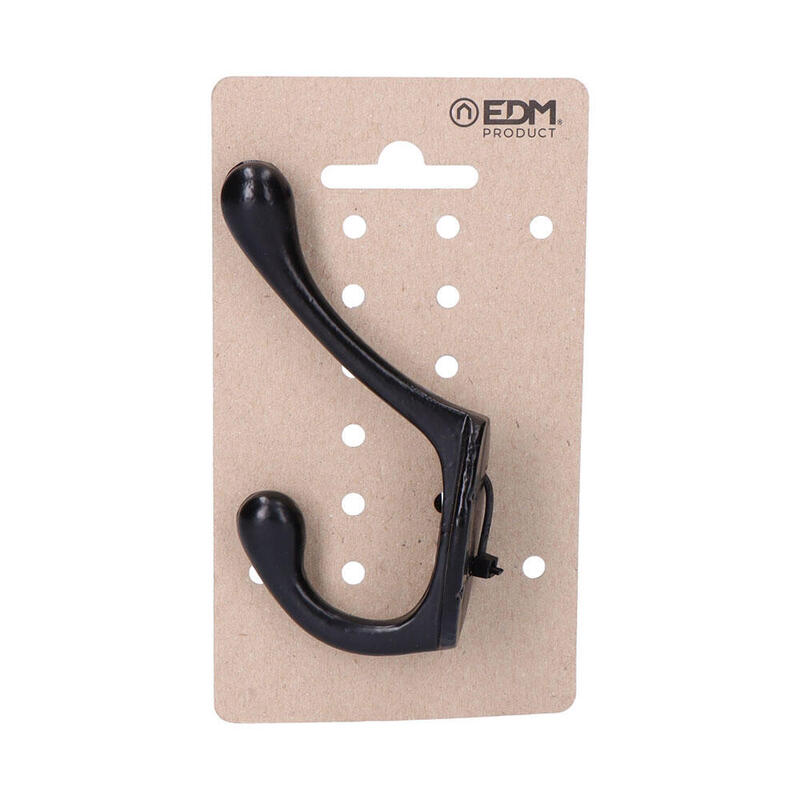 Pack De 3 Unidades - Colgador Forja Negro Pequeño En Cartón Colgante Edm