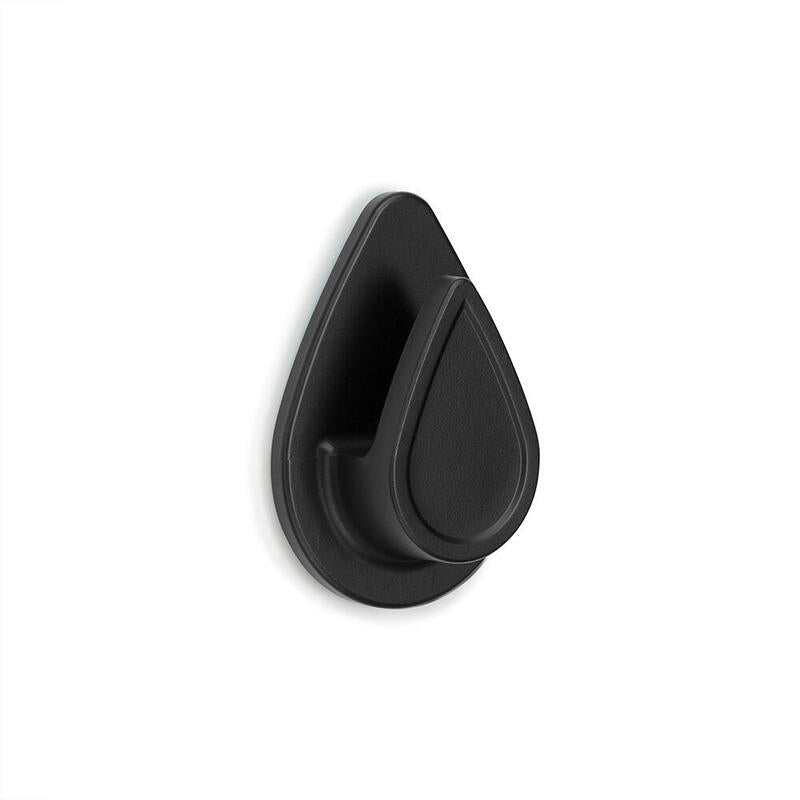 Pack De 3 Unidades - Colgador Resistente Al Agua "Gota" Negro Mate 2193-3 Inofix