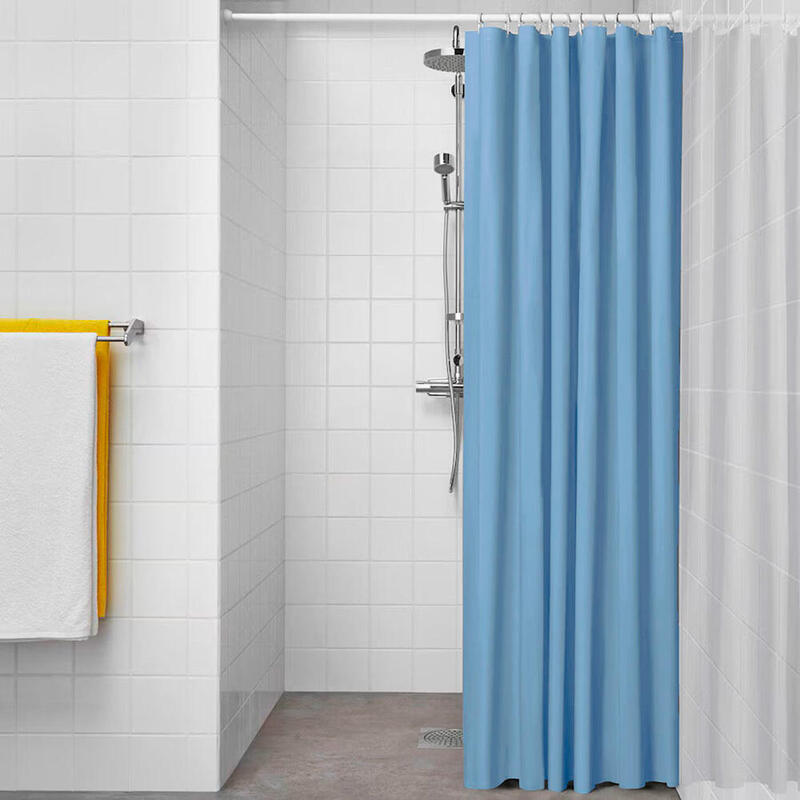 Pack De 3 Unidades - Cortina De Baño Basic Azul 180 X 180 Cm