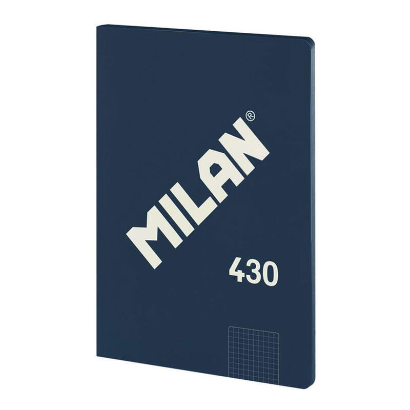 Pack De 3 Unidades - Cuaderno A4 Cuadriculado Encolado, Azul Marino.