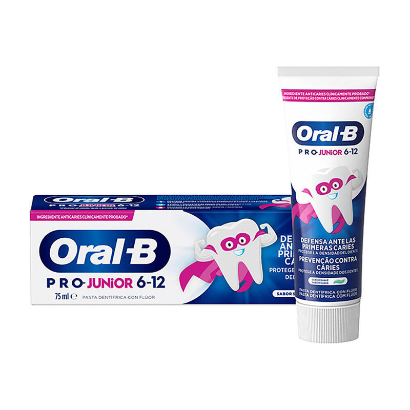 Pack De 3 Unidades - Dentífrico Oral B Pro - Junior 6 A 12 Años 75 Ml