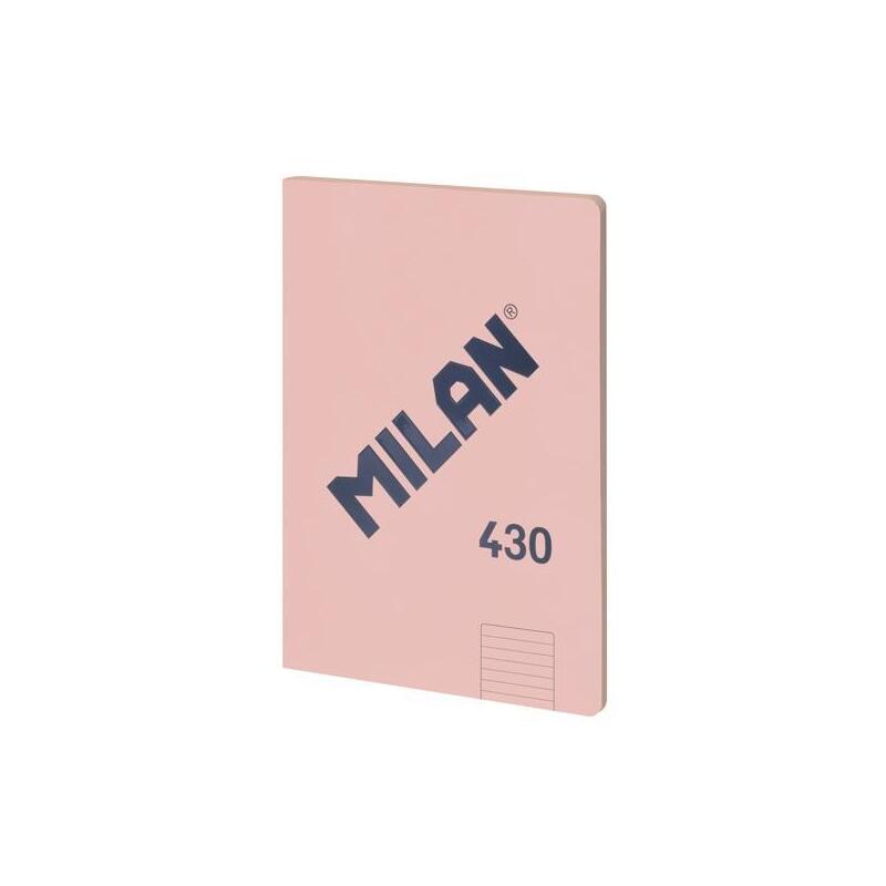 Pack De 3 Unidades Milan Libreta Encolada A4 48h Papel 95gr 1 Línea 7mm Serie 1918 Rosa