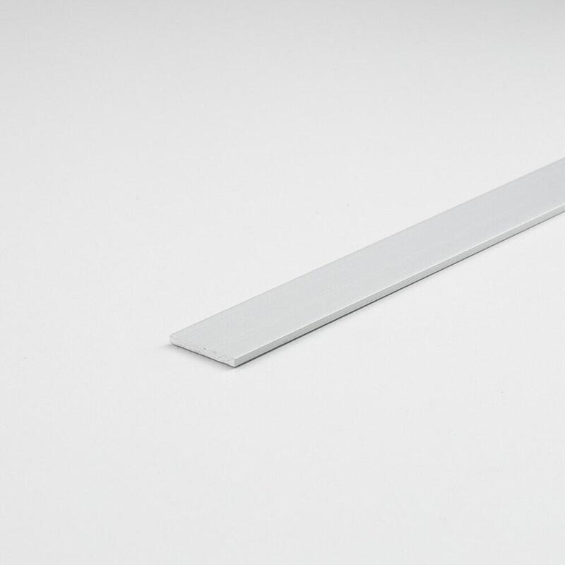 Pack De 3 Unidades - Perfil Bricolaje Pletina Aluminio Plata 1000 X 20 X 2 Mm