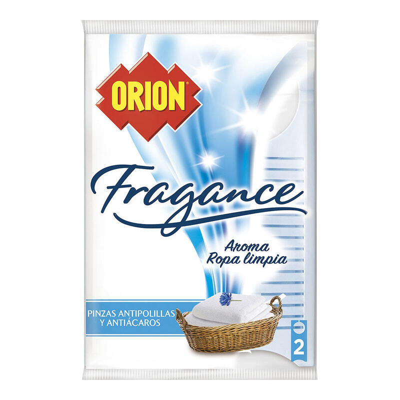 Pack De 3 Unidades - Pinzas Anti Polillas Y Anti Ácaros, Fragancia Ropa Limpia, 2 Unidades