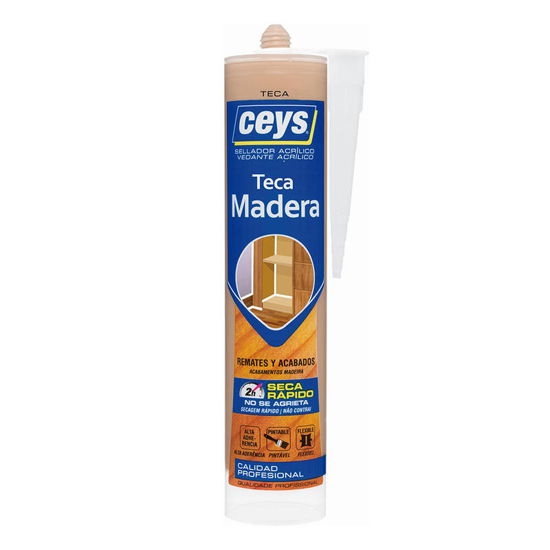 Pack De 3 Unidades - Sellador Acrílico Madera Teca 300 Ml
