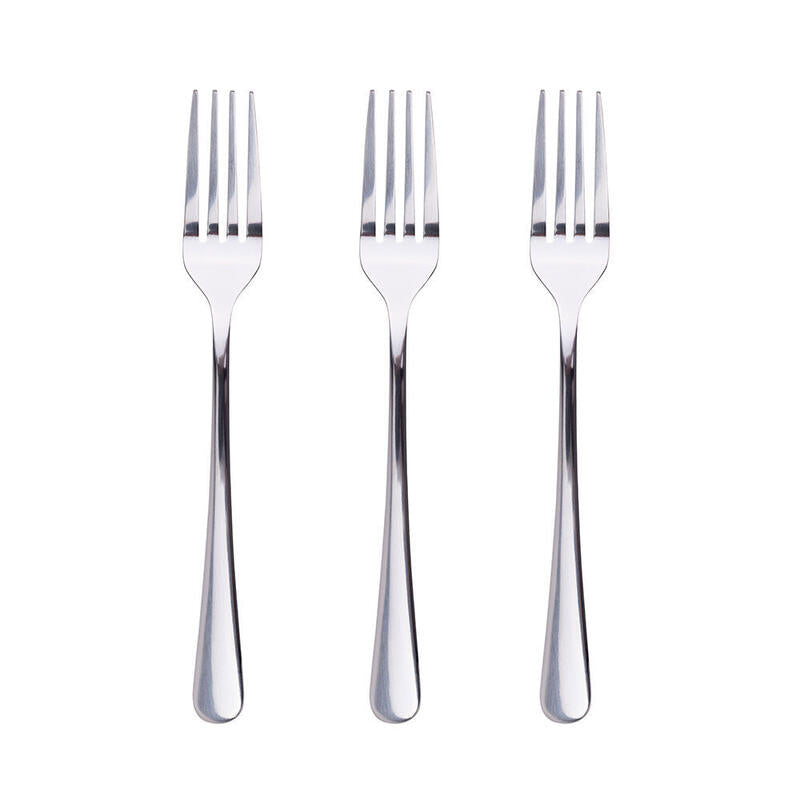 Pack De 3 Unidades - Set 3 Unid. Tenedores De Postre De Acero Inoxidable Brillo Natur Sg7781 San Ignacio
