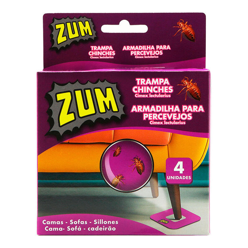 Pack De 3 Unidades - Trampa Para Chinches Adhesiva, 4 Uds