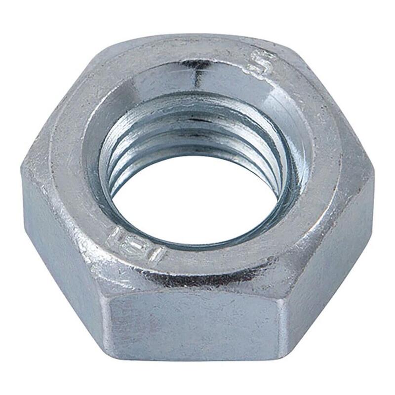 Pack De 3 Unidades - Tuerca Hexagonal Din-934, Zincada Cr-3, M-8, Caja 250 Uds