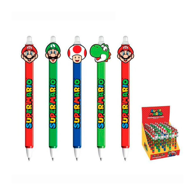 Pack De 30 Unidades - Boligrafo Borrable Super Mario Bros Surtido