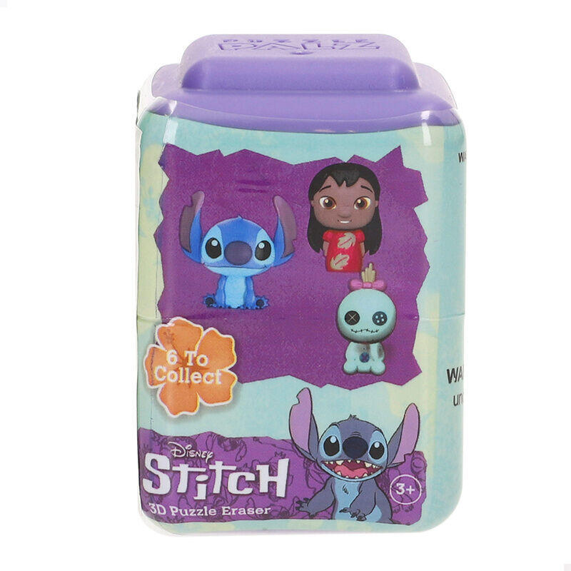 Pack De 30 Unidades - Capsula Puzzle 3d Goma Borrar Palz Stitch Disney Surtido