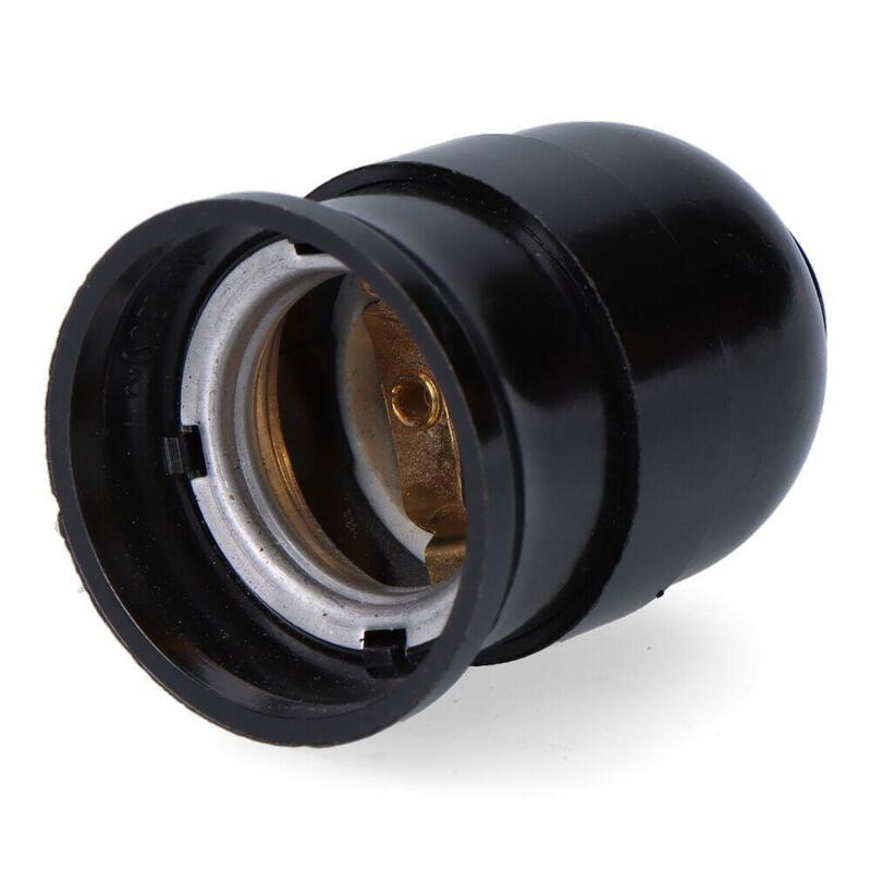 Pack De 30 Unidades - Portalámparas Baquelita Interior Cerámico E27, 4 A 230 V, Negro, Ø43 X 65 Mm (Retractilado)