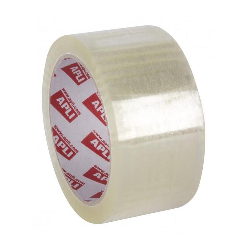 Pack De 36 Unidades Apli Precinto Acrilico Transparente - Pp - Brillante - 48 Mm X 66 M 25 ?M