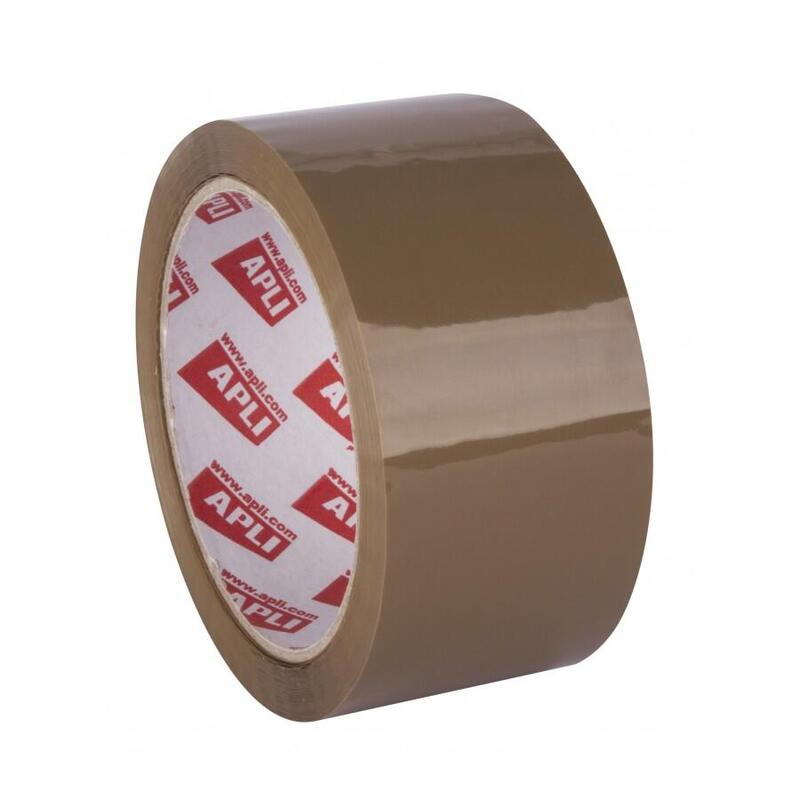 Pack De 36 Unidades Apli Precinto Solvente Marron - Pvc - Extrafuerte - Sin Ruido - 48 Mm X 66 M 32 ?M