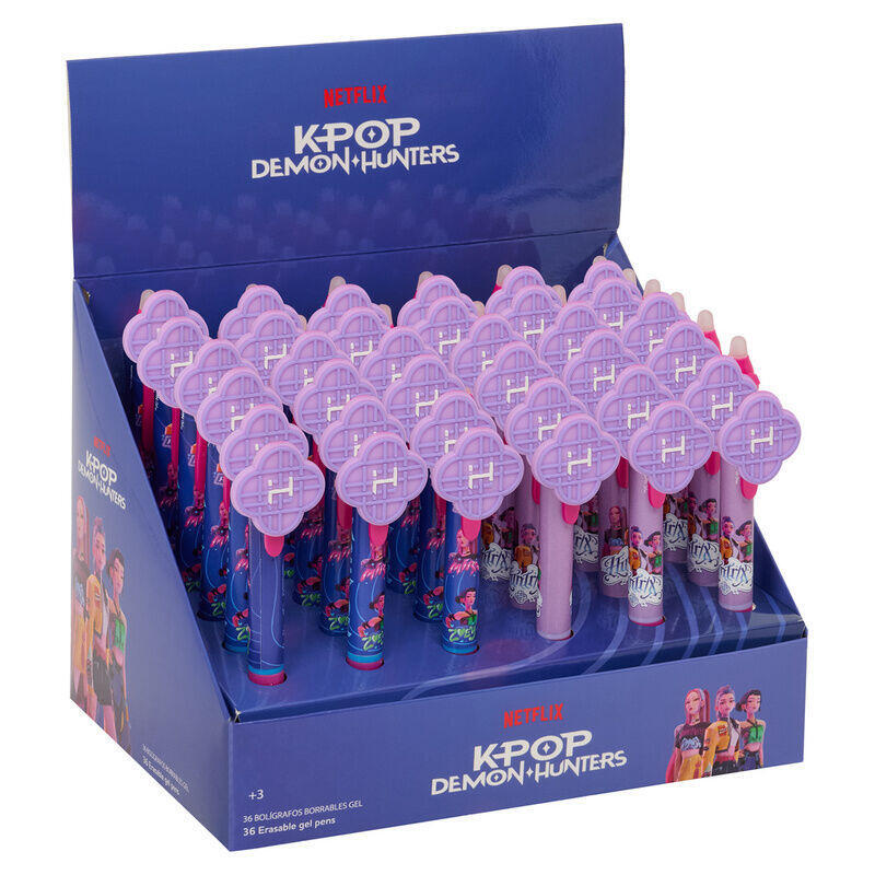 Pack De 36 Unidades - Boligrafo Borrable Stationery Kpop Demon Hunters Surtido