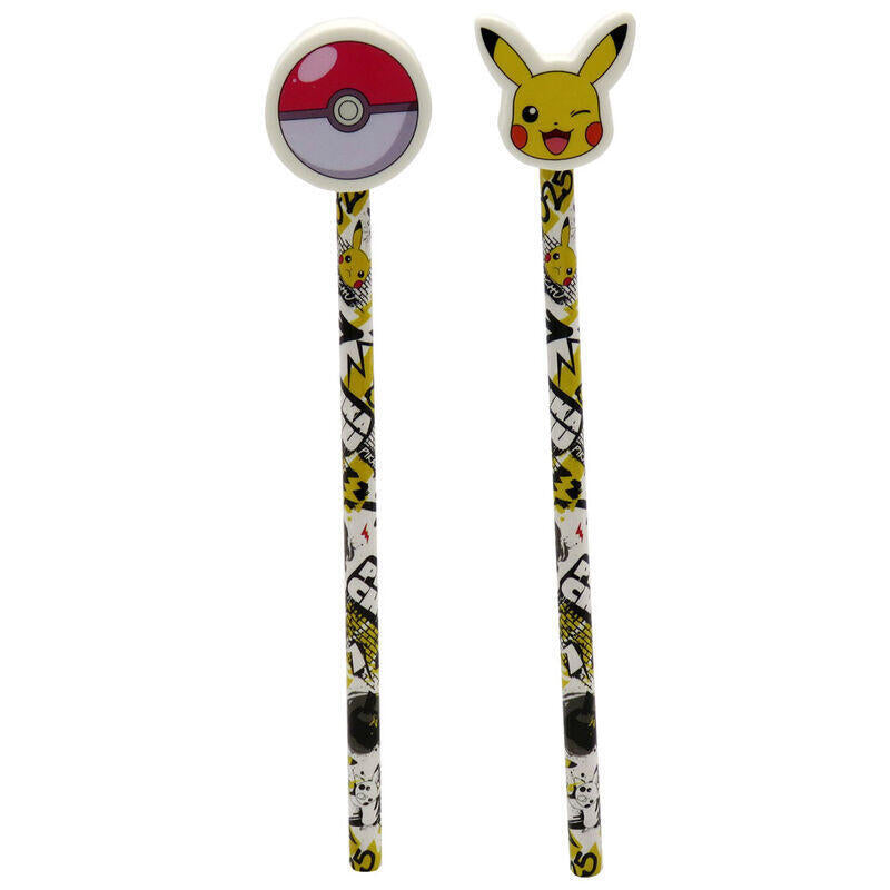 Pack De 36 Unidades Lapiz Con Goma Pokemon Pikachu Surtido