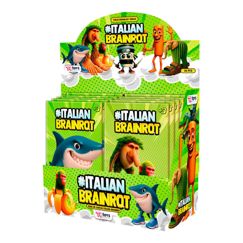 Pack De 36 Unidades - Sobre Cartas Coleccionables Italian Brainrot Surtido