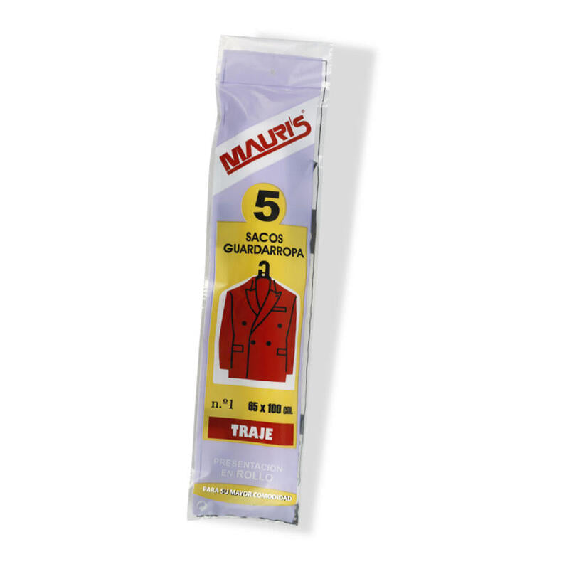 Pack De 4 Unidades - 5 Sacos Guardarropa Nº 2 Chaquetón 65x125cm Mauris