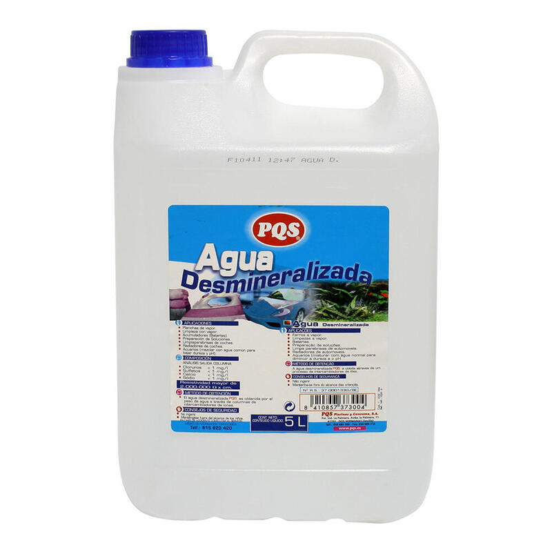 Pack De 4 Unidades - Agua Desmineralizada Garrafa 5l Pqs