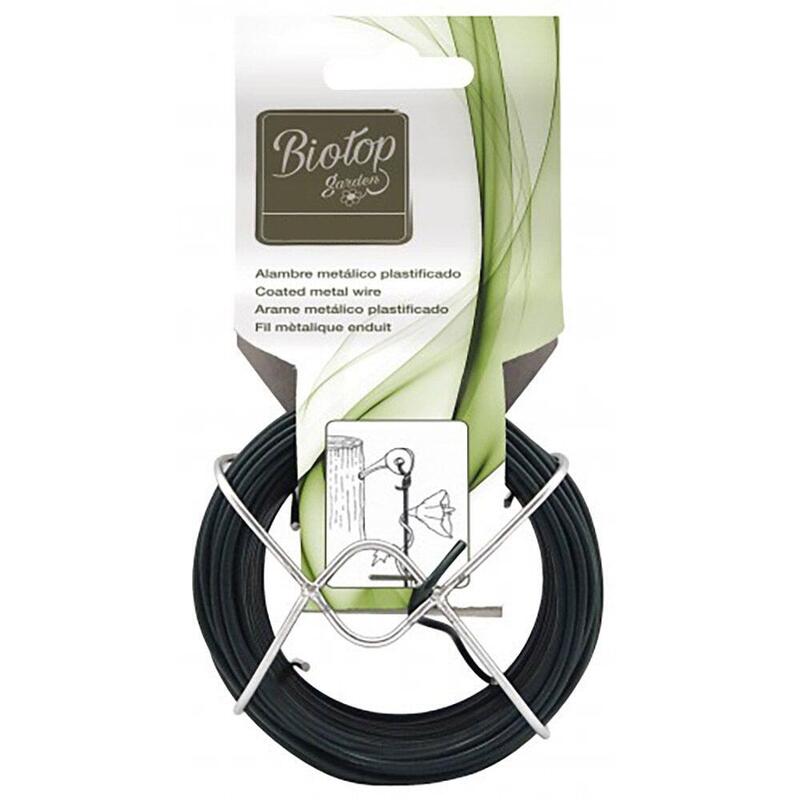 Pack De 4 Unidades - Alambre Metálico Plastificado Verde, Ø1 Mm X 50 M