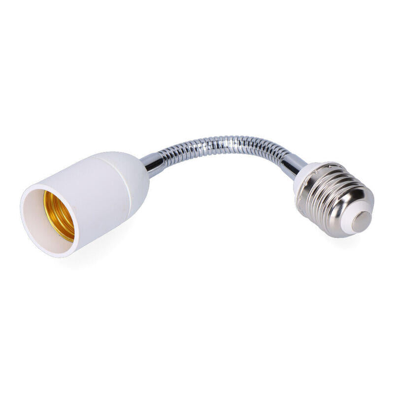 Pack De 4 Unidades - Alargador E27-E27 20 Cm, 2 A 230 V, Blanco (Retractilado)