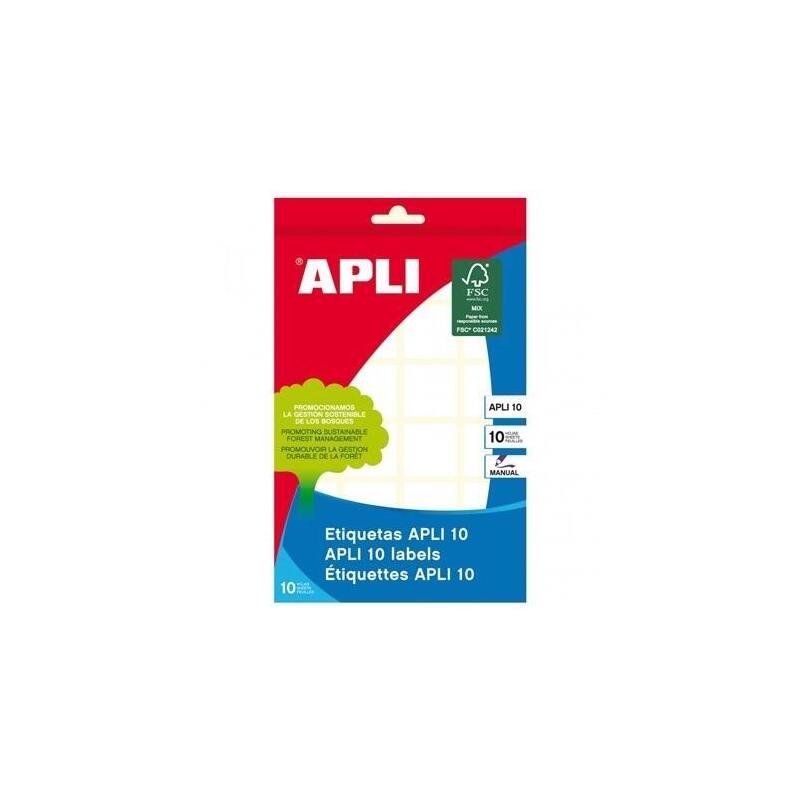 Pack De 4 Unidades Apli Etiquetas Adhesivas 31x100mm Escritura Manual C/Romos 5 X 10h Blanco