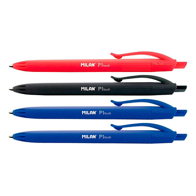 Pack De 4 Unidades - Boligrafos Pack Negro, Rojo, 2 X Azul