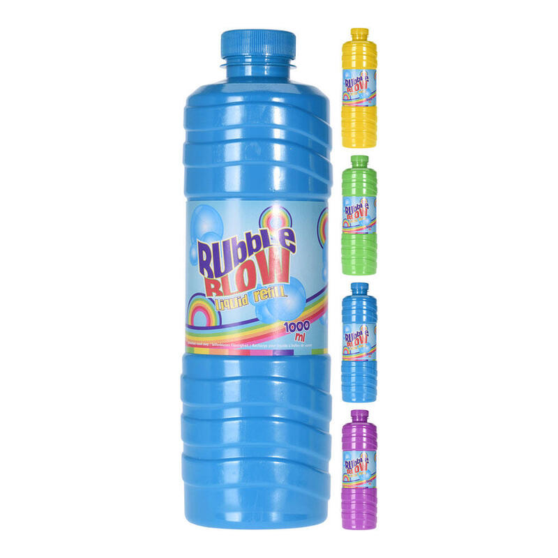 Pack De 4 Unidades - Botella De Jabon Recambio Para Burbujas 1 L. Colores Surtidos
