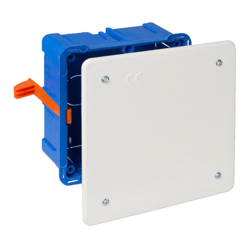 Pack De 4 Unidades - Caja De Conexion De Empotrar En Tabique Hueco 107x107x45mm Solera 5362gw