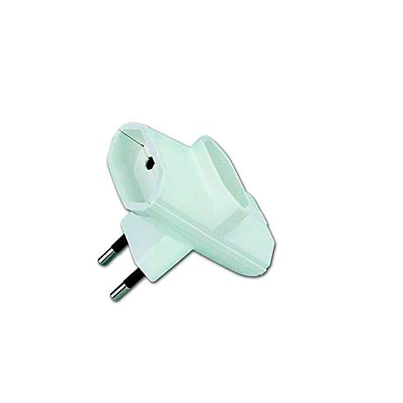Pack De 4 Unidades - Clavija Triple 2p 10 A 250 V Lateral Blanca (Retractilado)