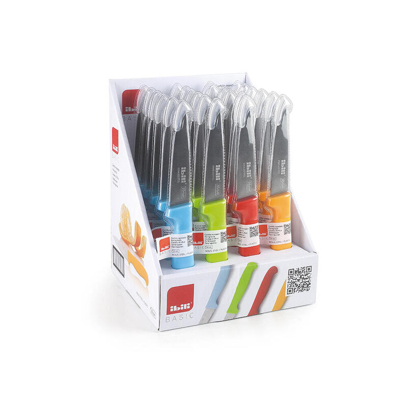 Pack De 4 Unidades - Cuchillo Mondador Colores Surtidos 20 Cm