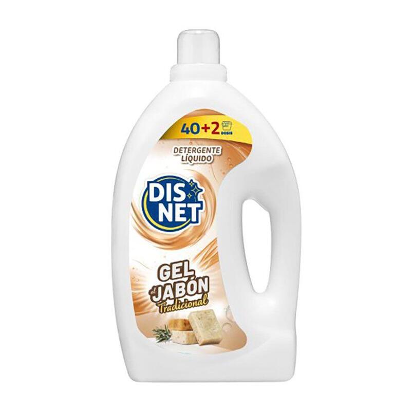 Pack De 4 Unidades - Detergente Líquido Gel Jabón Tradicional, 2,73 L, 40 + 2 Dosis