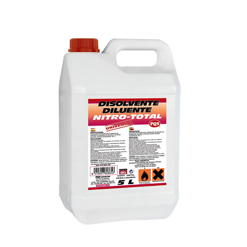 Pack De 4 Unidades - Disolvente Nitro Total Garrafa 5l Pqs