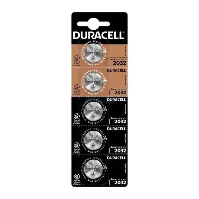 Pack De 4 Unidades Duracell Pila Boton Litio Cr2032 3v Blister*5 4 Uds