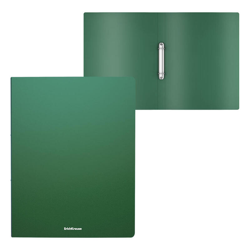 Pack De 4 Unidades Erichkrause Carpetas Anillas Matt Classic - 2 Anillas De 24mm - Tamaño A4 - Color Verde