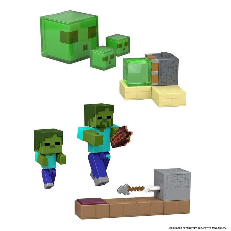 Pack De 4 Unidades - Figura Minecraft 8,2cm Surtido