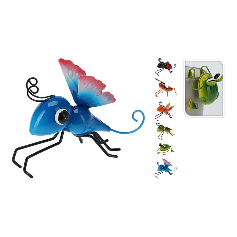 Pack De 4 Unidades - Insectos De Decoración Para Macetas Diseños Surtidos 130x90x85mm