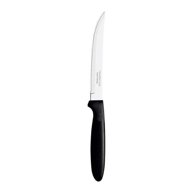 Pack De 4 Unidades - Juego De Cuchillos Para Asado 3 Piezas Ipanema Negro 21,3cm Tramontina