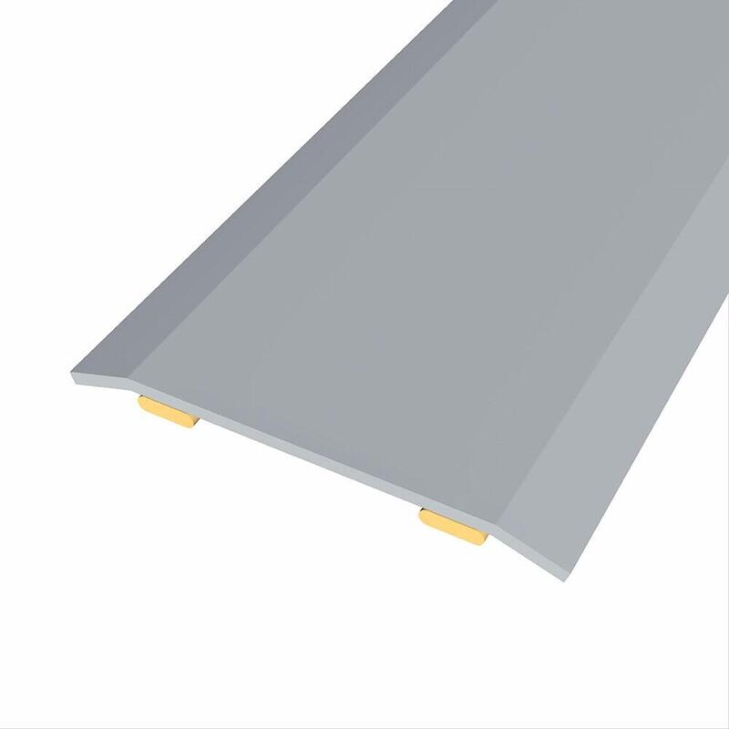 Pack De 4 Unidades - Junta De Acero Para Mismo Nivel, 40 X 3,5 Mm, Adhesiva, Flooring, Inox, 166 Cm