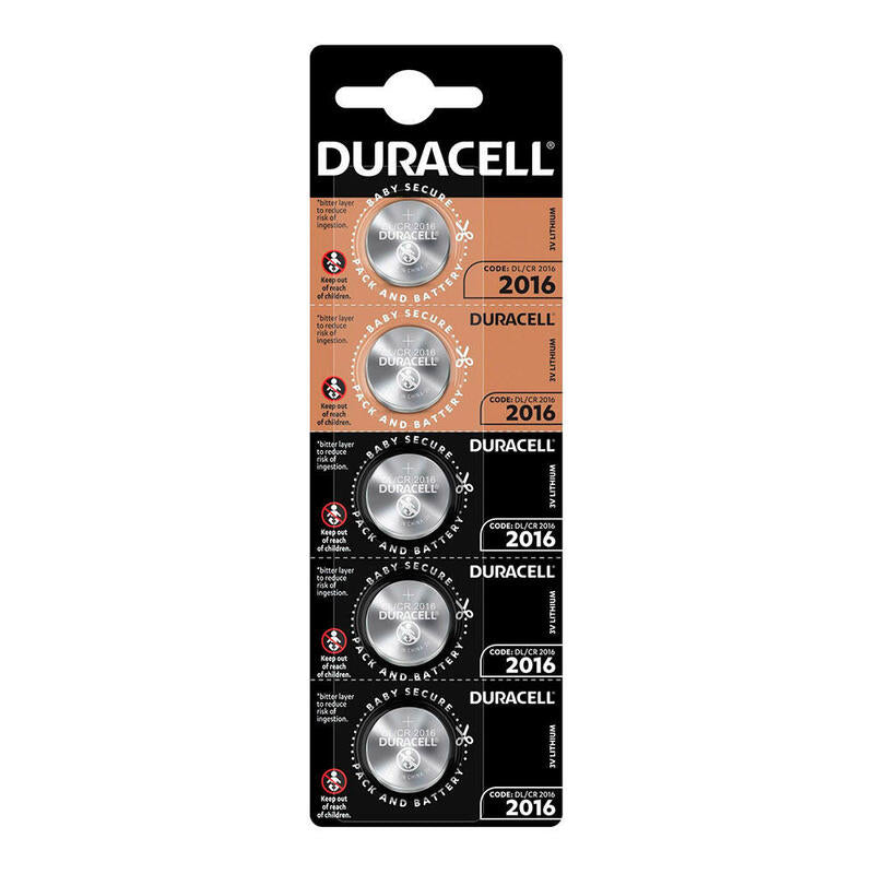 Pack De 4 Unidades - Micro Pila De Botón Litio Cr2016 3 V Ø20 X 1,6 Mm Blister 5 Uds