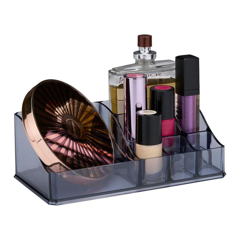 Pack De 4 Unidades - Organizador Cosméticos Con 8 Compartimentos Distribución Rectangular, Colores Surtidos